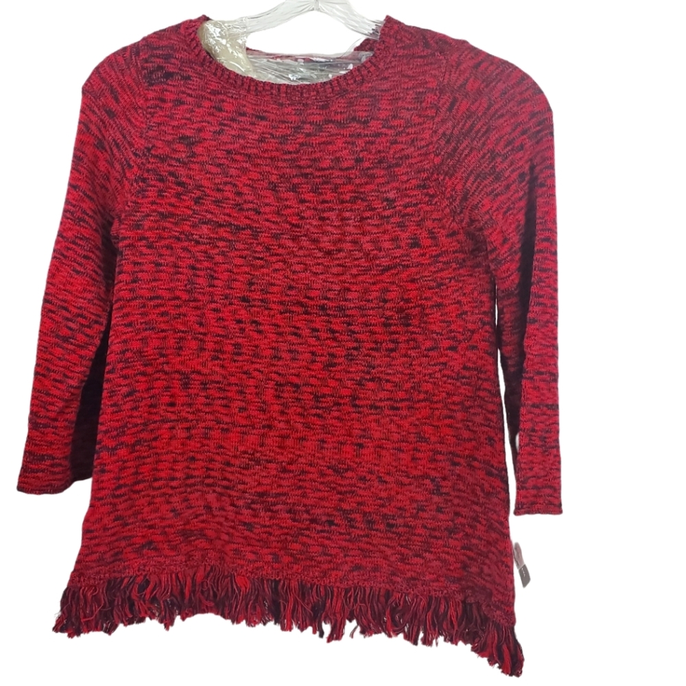 Style & Co Fringe Sweater/Tunic